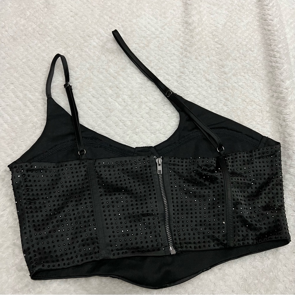 Pacsun one shoulder sparkle top - Picture 3 of 4